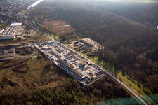 Photographie aérienne de Gravier de jardin à le quartier Neudorf in Graben-Neudorf dans le département Bade-Wurtemberg, Allemagne