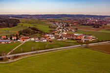 Vue aérienne de Quartier Untertattenbach in Bad Birnbach dans le département Bavière, Allemagne