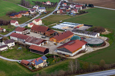Vue aérienne de Quartier Untertattenbach in Bad Birnbach dans le département Bavière, Allemagne