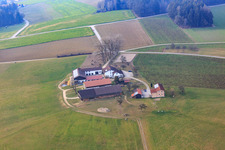 Vue aérienne de Ferme équestre Ziegelbauer à Pfarrkirchen dans le département Bavière, Allemagne