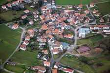 Vue aérienne de Terrasses du Palatinat du Sud à le quartier Gleiszellen in Gleiszellen-Gleishorbach dans le département Rhénanie-Palatinat, Allemagne
