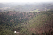 Vue aérienne de Pleisweiler-Oberhofen dans le département Rhénanie-Palatinat, Allemagne