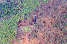 Vue aérienne de Tour Bismarck à Bad Bergzabern dans le département Rhénanie-Palatinat, Allemagne
