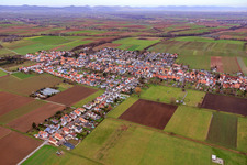 Photographie aérienne de Wattstr à Freckenfeld dans le département Rhénanie-Palatinat, Allemagne