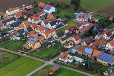 Vue aérienne de Fossé arrière à Kandel dans le département Rhénanie-Palatinat, Allemagne