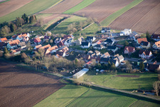 Niederlauterbach dans le département Bas Rhin, France d'en haut