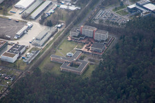 Vue aérienne de Quartier Waldstadt in Karlsruhe dans le département Bade-Wurtemberg, Allemagne