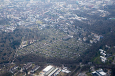 Photographie aérienne de Quartier Oststadt in Karlsruhe dans le département Bade-Wurtemberg, Allemagne