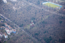 Quartier Oststadt in Karlsruhe dans le département Bade-Wurtemberg, Allemagne hors des airs