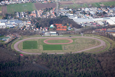 Quartier Herxheim in Herxheim bei Landau dans le département Rhénanie-Palatinat, Allemagne du point de vue du drone