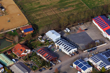 Vue aérienne de Röller & Scherrer GmbH à Herxheim bei Landau dans le département Rhénanie-Palatinat, Allemagne