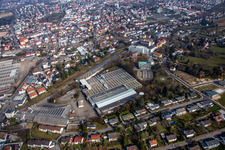 Vue aérienne de Emballage pour industries avancées à Achern dans le département Bade-Wurtemberg, Allemagne