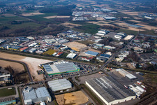 Vue aérienne de Zone industrielle SW à Achern dans le département Bade-Wurtemberg, Allemagne