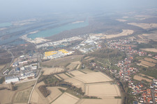 Vue aérienne de Quartier Freistett in Rheinau dans le département Bade-Wurtemberg, Allemagne