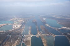 Photographie aérienne de Gambsheim dans le département Bas Rhin, France