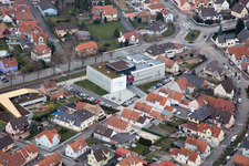 Vue oblique de Drusenheim dans le département Bas Rhin, France