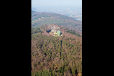 Image drone de Lampertsloch dans le département Bas Rhin, France
