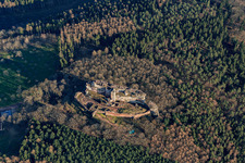 Ruines de Fleckenstein à Lembach dans le département Bas Rhin, France