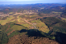 Vue oblique de Rumbach dans le département Rhénanie-Palatinat, Allemagne