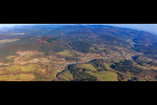 Vue aérienne de Bruchweiler-Bärenbach dans le département Rhénanie-Palatinat, Allemagne