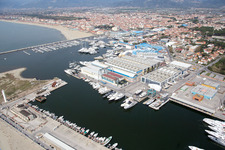 Vue aérienne de Viareggio dans le département Lucca, Italie