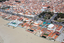 Viareggio dans le département Lucca, Italie vue du ciel