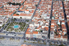 Enregistrement par drone de Viareggio dans le département Lucca, Italie