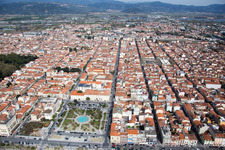 Viareggio dans le département Lucca, Italie du point de vue du drone