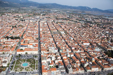 Viareggio dans le département Lucca, Italie d'un drone