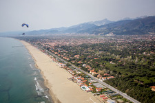 Vue aérienne de Fiumetto dans le département Ligurie, Italie