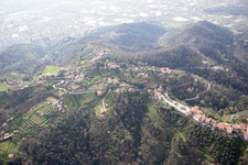 Pedona dans le département Toscane, Italie d'en haut