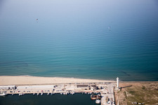 Photographie aérienne de Viareggio dans le département Lucca, Italie