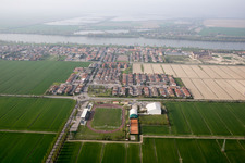 Vue aérienne de Ca Tiepolo à Donzella dans le département Vénétie, Italie