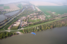Ca' Tiepolo dans le département Vénétie, Italie depuis l'avion
