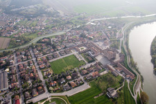 Mesola dans le département Ferrara, Italie hors des airs