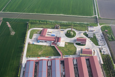 Codigoro dans le département Ferrara, Italie d'en haut
