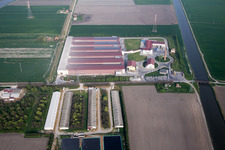 Codigoro dans le département Ferrara, Italie hors des airs