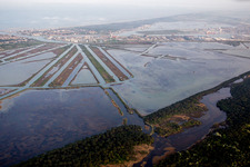 Photographie aérienne de Marina di Ravenna dans le département Émilie-Romagne, Italie