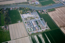 Photographie aérienne de Casalborsetti dans le département Émilie-Romagne, Italie