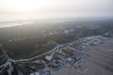 Comacchio, Lido di Spina à Lido di Spina dans le département Émilie-Romagne, Italie vue d'en haut