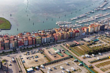 Chioggia dans le département Metropolitanstadt Venedig, Italie d'en haut