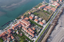 Photographie aérienne de San Pietro in Volta dans le département Vénétie, Italie