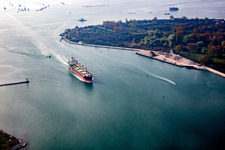 Vue aérienne de Santa Maria del Mare dans le département Vénétie, Italie