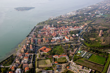 Photographie aérienne de Malamocco dans le département Vénétie, Italie