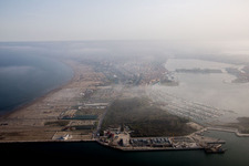 Sottomarina à Faro dans le département Vénétie, Italie d'en haut