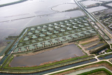 Pila dans le département Vénétie, Italie depuis l'avion