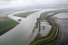 Pila dans le département Vénétie, Italie vu d'un drone