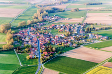 Vue aérienne de Quartier Reupelsdorf in Wiesentheid dans le département Bavière, Allemagne