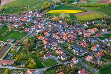 Vue aérienne de Quartier Schallfeld in Lülsfeld dans le département Bavière, Allemagne