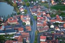 Vue oblique de Quartier Mönchstockheim in Sulzheim dans le département Bavière, Allemagne